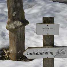 Hinweistafeln Waldkunstweg